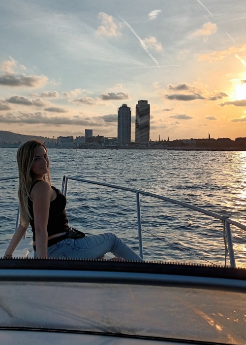 Gobbi Atlantis 315 Yacht Charter Barcelona Sunset Experience 2h