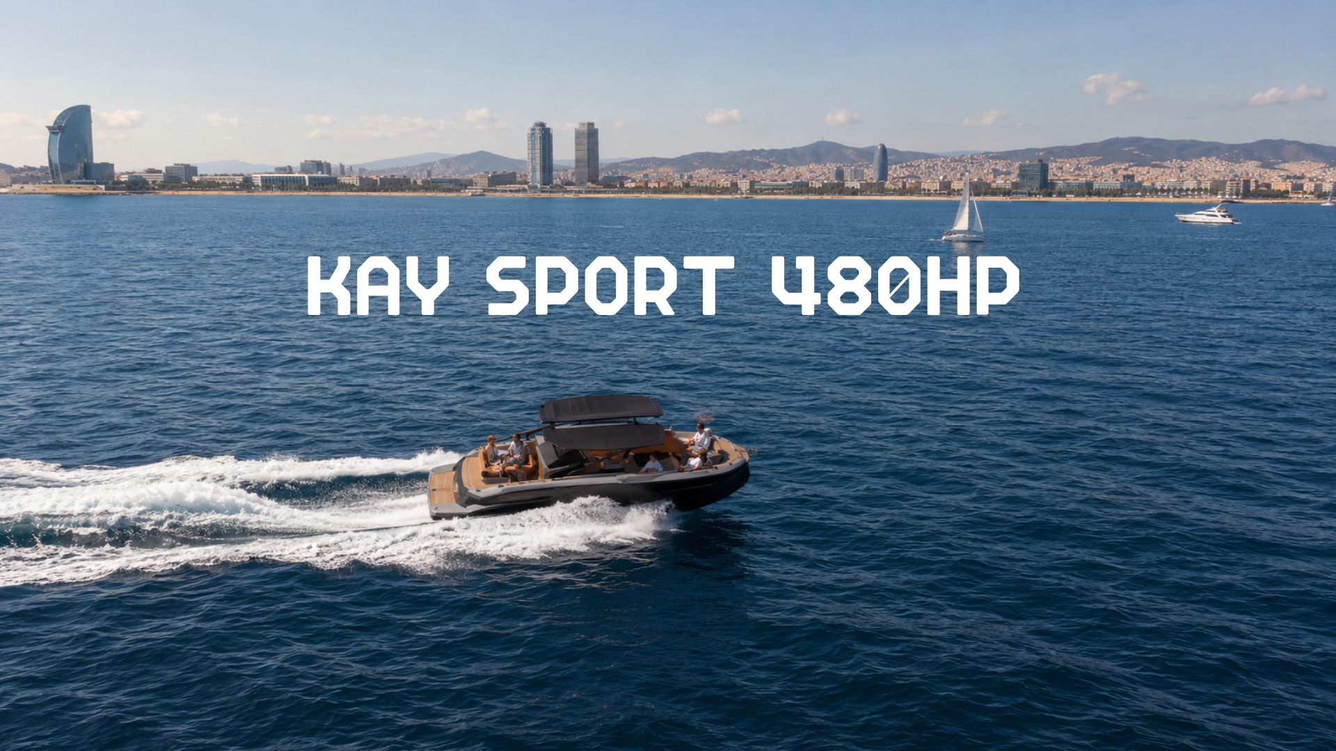 Alquiler de yate privado KAY durante dos horas en Barcelona